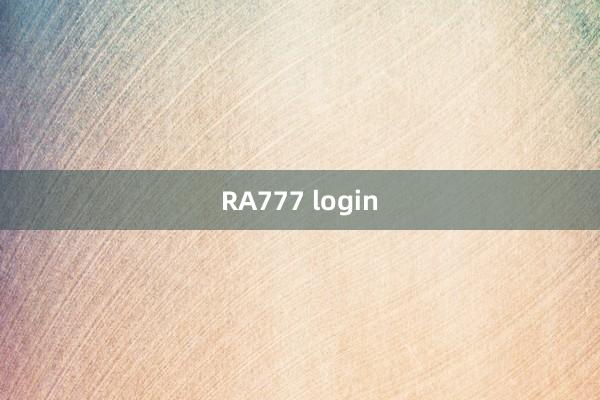 RA777 login