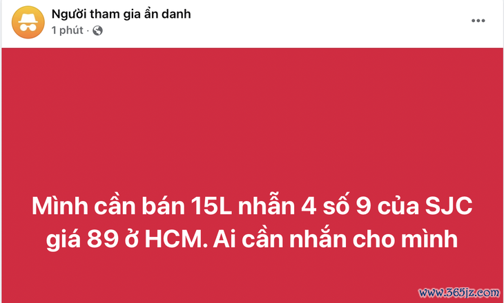 Giá vàng tăng 'đỉnh nóc kịch trần', lên mạng bán vàng sang tay tránh khoản chênh mua vào bán ra - Ảnh 2.